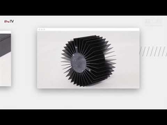 검은색 안오디제드 추출형 히트 싱크 프로파일 6005 T66 산업용 컴퓨터