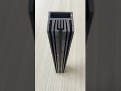 은색 파우더로 칠한 산업용 팬 블레이드 / 냉각용 알루미늄 추출 프로필 블레이드