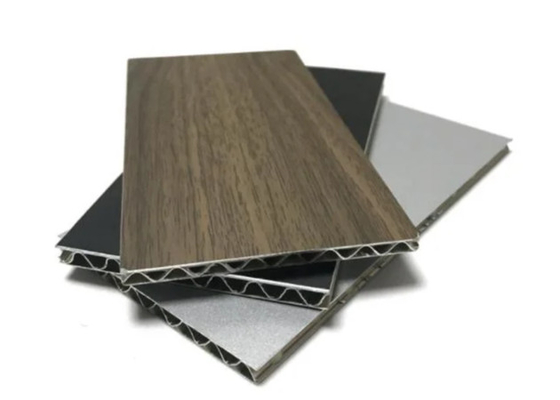 Fireproof Aluminium Bead Core Composite Panel Lattice Wave Non Combustibility