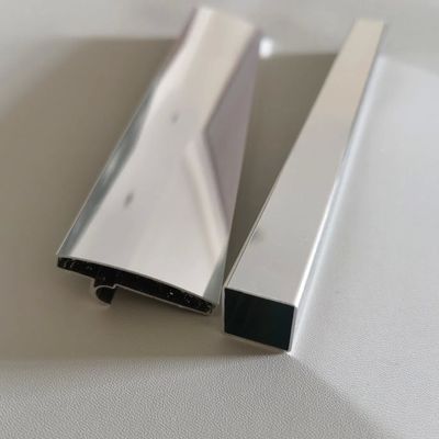 Custom Polished Bright Anodized Aluminum Extrusion Profile for Shower Room with Precision Cutting
