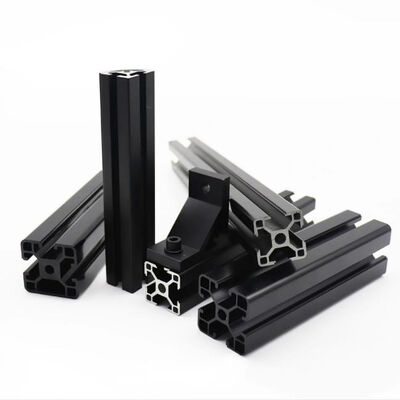 6063 Alloy Solar Mounting Rail Aluminum Extrusion Profile with Powder Coating and Customizable Dimensions