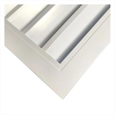 6063 Alloy Aluminum Louver Profile with Powder Spraying and Customized Dimensions for Window Louver