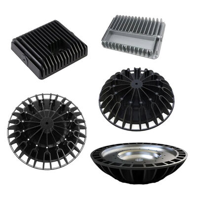 Customized Dimensions CNC Machining LED Flood Light Shell with Polished Surface Aluminum Casting Heatsink