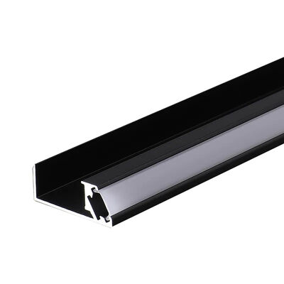 Aluminium LED Light Lamp Extruded Housing Extrusion Silver Anodizing Profile