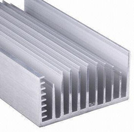 각인하는 두드리기를 가진 양극 처리한 6063-T5 알루미늄 LED 열 싱크 밀어남 단면도를 맑게 하십시오