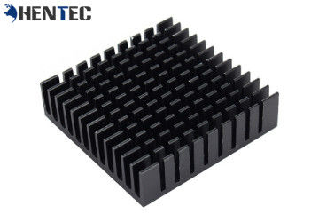 CNC 기계로 가공을 가진 6063의 까만 양극 처리된 알루미늄 열 싱크 밀어남 단면도