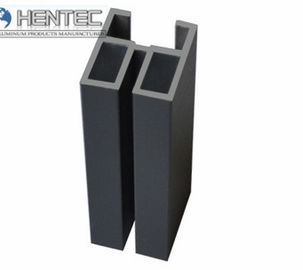 PVDF 완성되는 기계로 가공과 더불어 미닫이 문을 위한 알루미늄 밀어남 단면도,